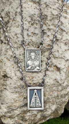 Escapulário Nossa Senhora Prata - DOM ACCESSORI