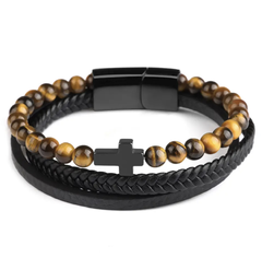 Pulseira Trindade Olho de Tigre - comprar online