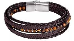 Pulseira David Olho de Tigre Marrom - comprar online