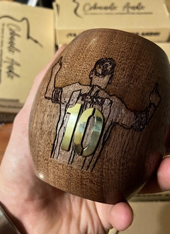 Messi 10 - Aplique incrustado de Bronce - Cebando Ando