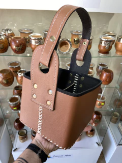 Canasta cuadrada - Cuerina Premium en internet