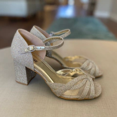 SANDÁLIA BIANCA - Dourada Quadrada