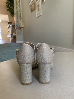 SANDÁLIA BIANCA - Dourada Quadrada - Due Donne Sapatos de Noiva & Festa