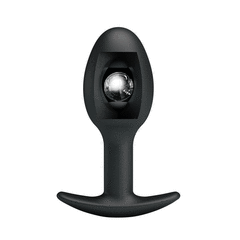 PLUG ANAL SILICONA CON BOLA INTERIOR 8,4 CM X 3CM - comprar online