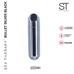 SEX THERAPY - MINI BULLET SILVER BLACK en internet