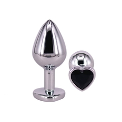 SEX THERAPY - STEEL BLACK HEART SMALL - comprar online