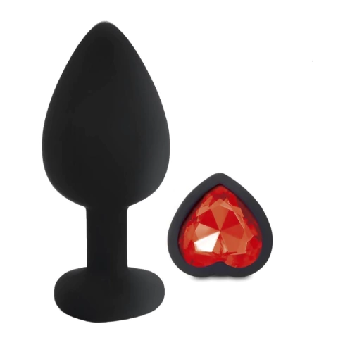 SEX THERAPY - SILICONE PLUG RED MEDIUM - comprar online