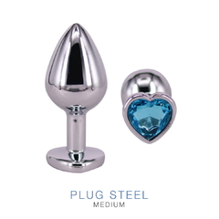 SEX THERAPY - PLUG STEEL HEART BLUE MEDIUM en internet