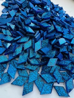 Mini Rombos de vidrio GLITTER - Vidrios Color