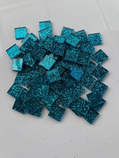 Venecitas de vidrio glitter 1,5cm x 1,5cm en internet
