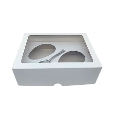 CAIXA PARA OVO DE PASCOA BRANCA 19X15X6 100/150 20 UNI LOJA - loja online