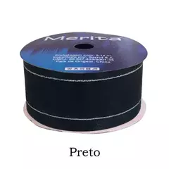FOCFM-1000/38MM FITA ORGANZA MET. MERITA 9,14M - -   - A031 - PRETO