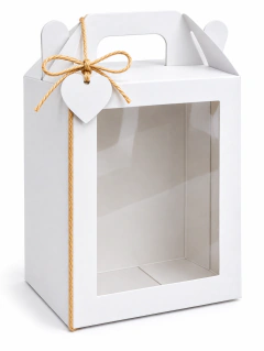 20 uni Caixa Maleta lembrancinha Branca 11x5x14 Visor - loja online