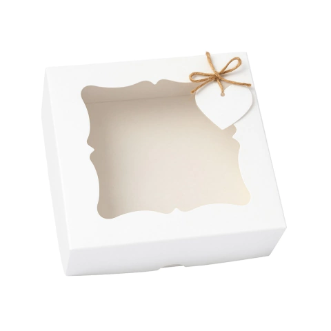 Caixa Para Presente Branca 11x11x4 Tampa E Fundo 80 Un - comprar online