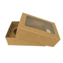 Caixa Para Ovo De Colher 50g Kraft 13x9x4 - 80 Unidades - Salvo Embalagens