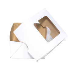 Caixa Branca 7x7x4 com visor - 60 Unidades - comprar online