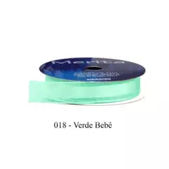 FOC-1051/16MM FITA ORGANZA MERITA 9,14M - -   - A018 - VERDE BB