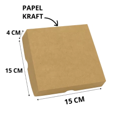 Caixa Kraft 15x15x4 Sem Visor - 60 unidades - comprar online