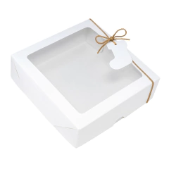 Caixa Branca 15x15x4 com visor - 20 unidades na internet