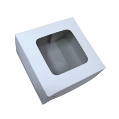 Caixa Branca 8x8x4 com visor - 40 Unidades
