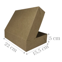 Caixa Kraft Baú Inteiriça 22x15,5x5 - 20 unidades na internet