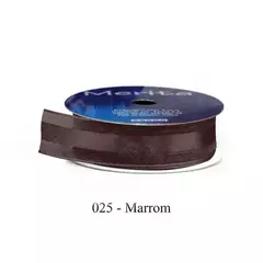 FOC-1051/23MM FITA ORGANZA MERITA 9,14M - -   - A025 - MARROM