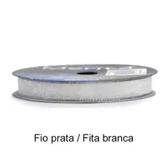FOM-9208/16 FITA ORGANZA METAL MERITA 16MM - -   - 101S - PRATA