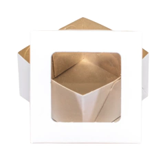 Caixa Branca 7x7x4 com visor - 80 Unidades na internet