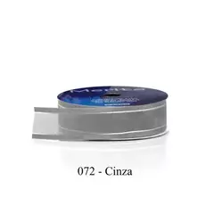 FOCFM-1000/23MM FITA ORGANZA MET. MERITA 9,14M - -   - A072 - CINZA