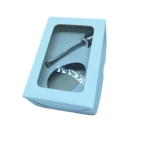 CAIXA PARA OVO DE PASCOA BRANCA 13X9X4 50 GR 10 UNI LOJA