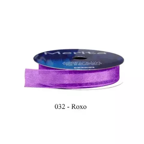 FOC-1051/16MM FITA ORGANZA MERITA 9,14M - -   - A032 - ROXO