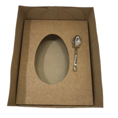 Caixa para Ovo de Colher 500g Kraft 24x19x10 - 20 unidades - Salvo Embalagens