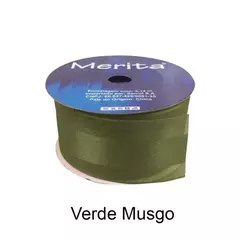 FOC-1051/38MM FITA ORGANZA MERITA 9.14M - -   - A099 - VERDE MUSGO