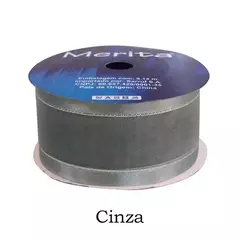 FOCFM-1000/38MM FITA ORGANZA MET. MERITA 9,14M - -   - A072 - CINZA