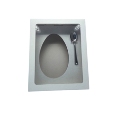 CAIXA PARA OVO DE PASCOA BRANCA 19X15X6 350 GR 10 UNI LOJA - Salvo Embalagens