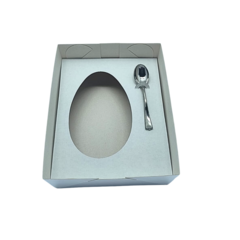 CAIXA PARA OVO DE PASCOA BRANCA 19X15X6 350 GR 10 UNI LOJA - comprar online