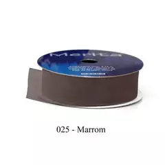 FO-1017/23MM FITA ORGANZA MERITA 9,14M - -   - A025 - MARROM