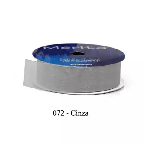 FO-1017/23MM FITA ORGANZA MERITA 9,14M - -   - A072 - CINZA
