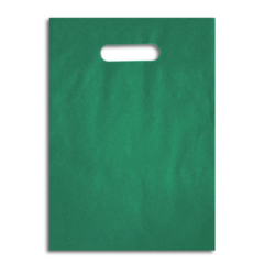 SACOLA PLASTICA BOCA DE PALHAÇO VERDE 25X35 1 KG
