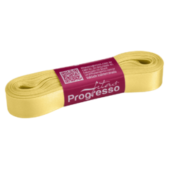 FITA CETIM SIMPLES CF003 15 mm COR 2052 AMARELO CLARO Peca 10 metros