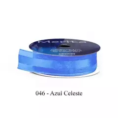 FOC-1051/23MM FITA ORGANZA MERITA 9,14M - -   - A046 - AZUL CELESTE