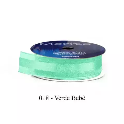 FOC-1051/23MM FITA ORGANZA MERITA 9,14M - -   - A018 - VERDE BB