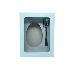 Imagem do CAIXA PARA OVO DE PASCOA BRANCA 14X11X5 100/150 GR 20 UNI LOJA