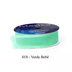 FOC-1055/23MM FITA ORGANZA MERITA 9,14M - -   - A018 - VERDE BB