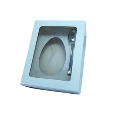 CAIXA PARA OVO DE PASCOA BRANCA 14X11X5 100/150 GR 10 UNI LOJA