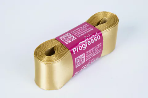 FITA CETIM SIMPLES CF009 38 mm COR 228 OURO Peca 10 metros