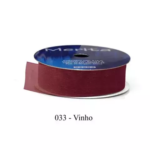 FO-1017/23MM FITA ORGANZA MERITA 9,14M - -   - A033 - VINHO