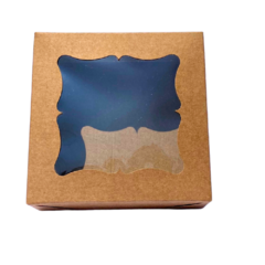 Caixa Kraft com visor em PVC 11x11x4 20 unidades - loja online
