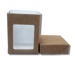 Caixa kraft presente mini Panetone 100 grs 20 unidades - Salvo Embalagens