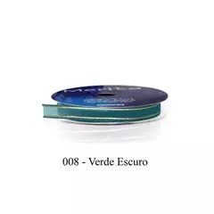 FOCFM-2000/10MM FITA ORGANZA MET. MERITA 9,14M - -   - A008 - VERDE ESCURO